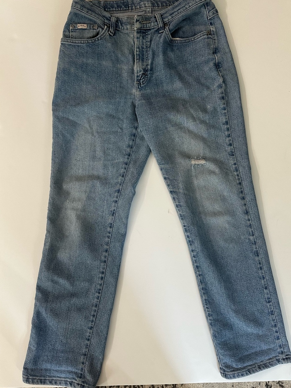 Riders by Lee Vintage Light Blue Relaxed Straight Leg Women Denim Jeans